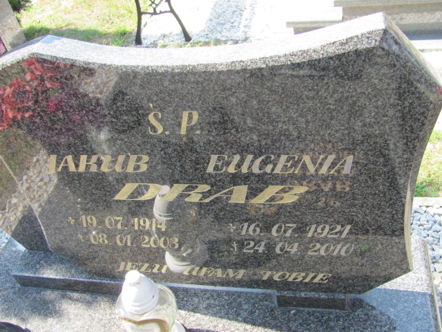 Jakub Drab 1914 Domaszowice - Grobonet - Wyszukiwarka osób pochowanych